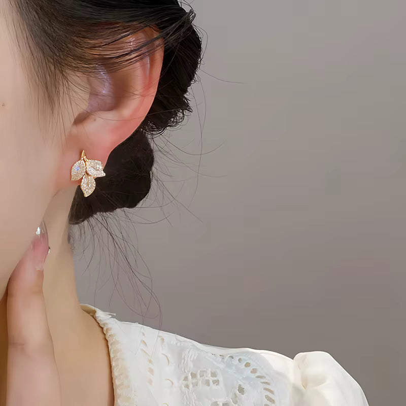 Delicate Leaf Earrings