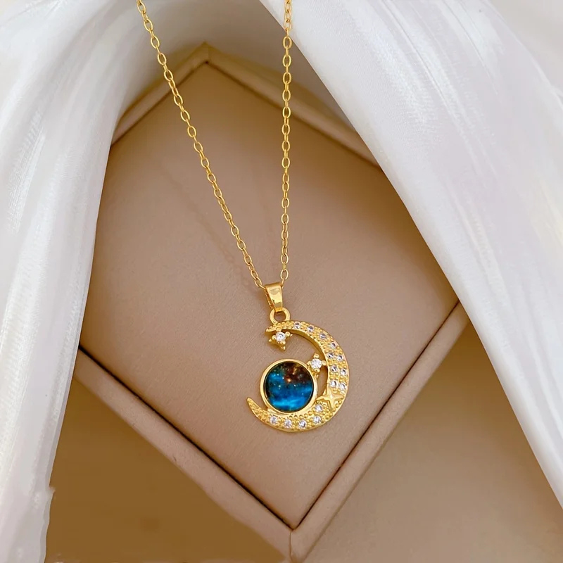 Sun and Moon Couple Necklace