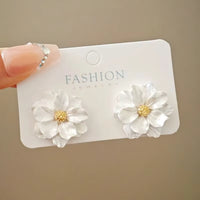 Aretes de Flor Esmaltada Primavera-Verano