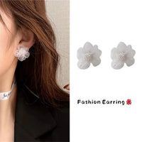 Aretes de Flor Esmaltada Primavera-Verano