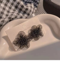 Aretes de Flor Esmaltada Primavera-Verano