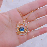 Sun and Moon Couple Necklace