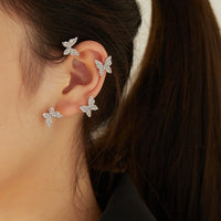 Korean Style Non-Piercing Butterfly Earrings