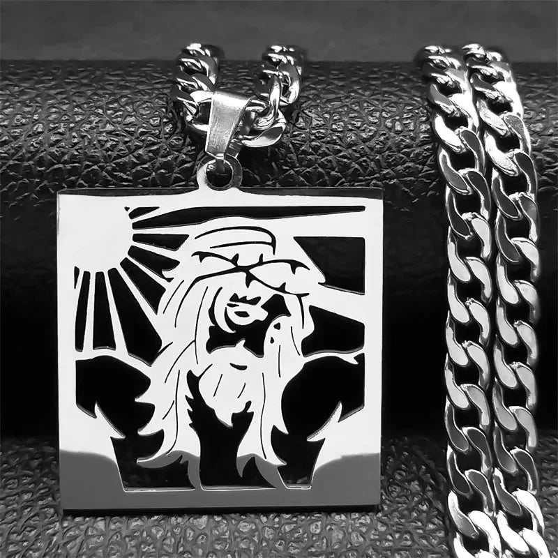 Collar de Cruz Jesús Estilo Hip Hop