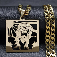 Collar de Cruz Jesús Estilo Hip Hop