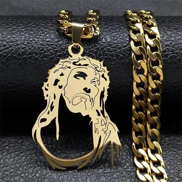 Collar de Cruz Jesús Estilo Hip Hop