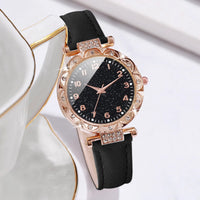 5-Piece Set: Rhinestone Watch and Bracelets
