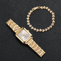 Set de Reloj y Pulsera con Esfera Romana