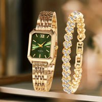Set de Reloj y Pulsera con Esfera Romana