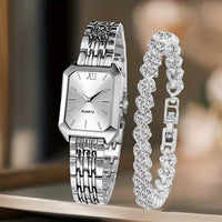 Set de Reloj y Pulsera con Esfera Romana
